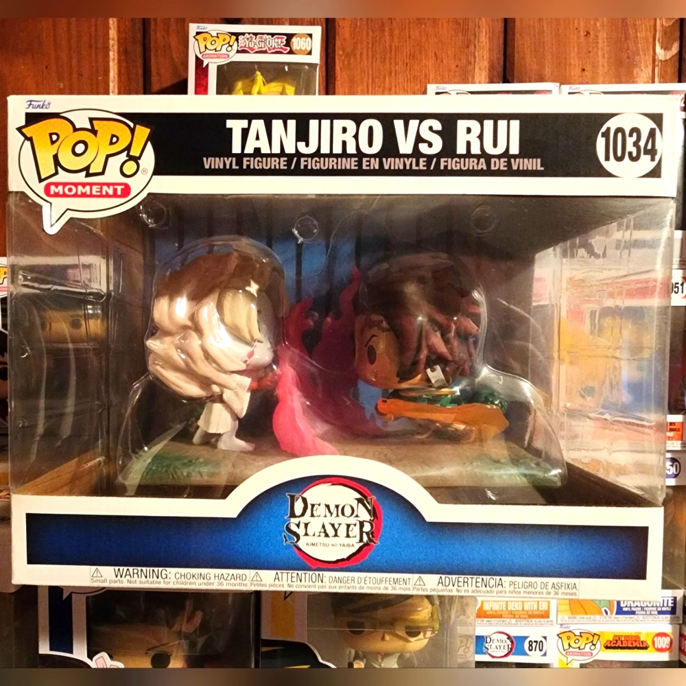 Demon Slayer Tanjiro vs Rui Funko Pop